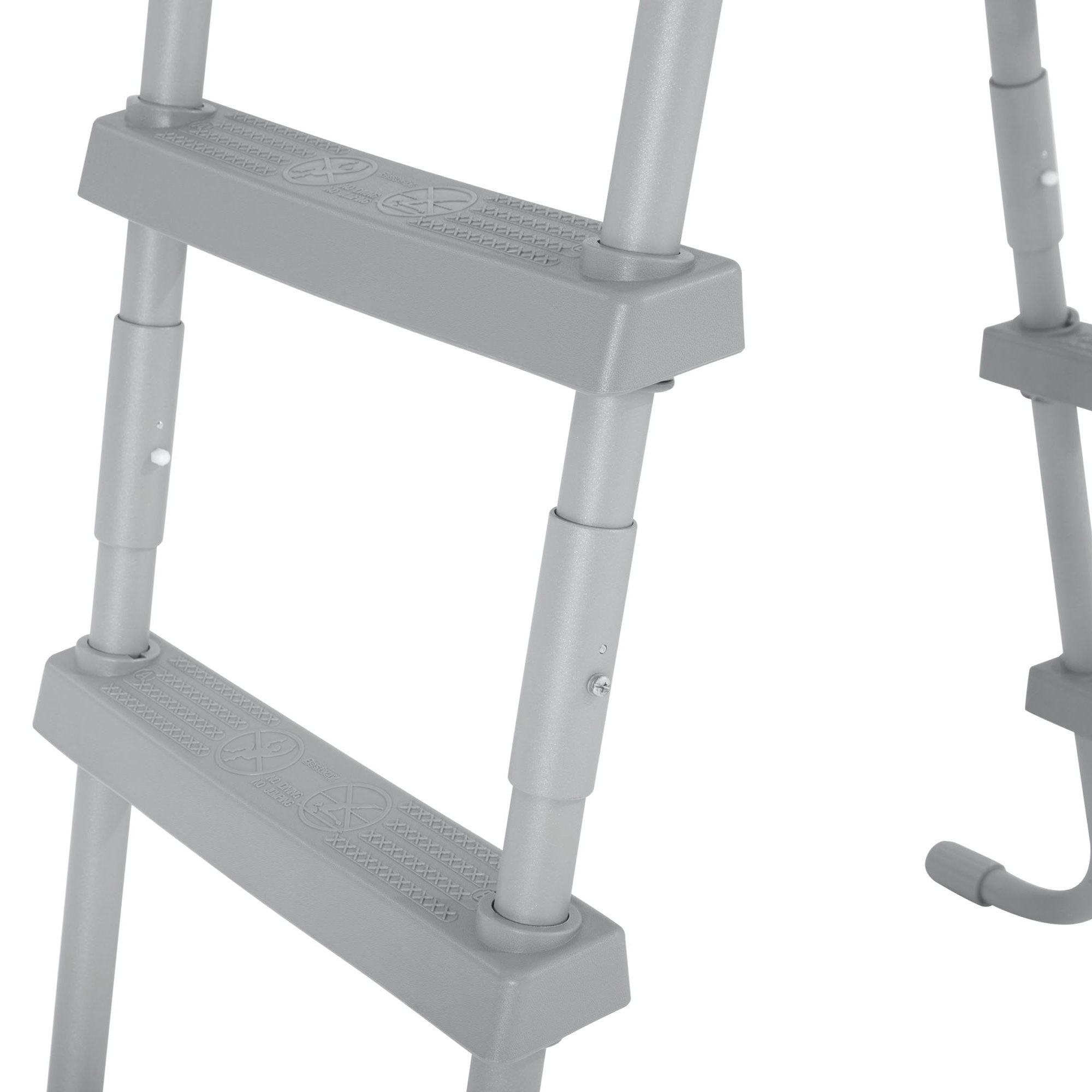 Bestway Flowclear 52 Inch Heavy Duty Metal A Frame Above Ground Pool Ladder (Used) - VMInnovations