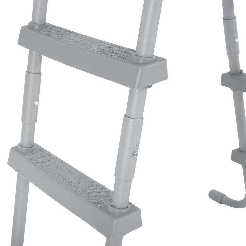 Bestway Flowclear 52 Inch Heavy Duty Metal A Frame Above Ground Pool Ladder (Used)