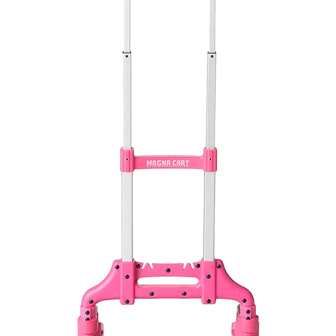 Magna Cart Personal 150 lb. Capacity Folding Aluminum Hand Truck, Pink (2 Pack)