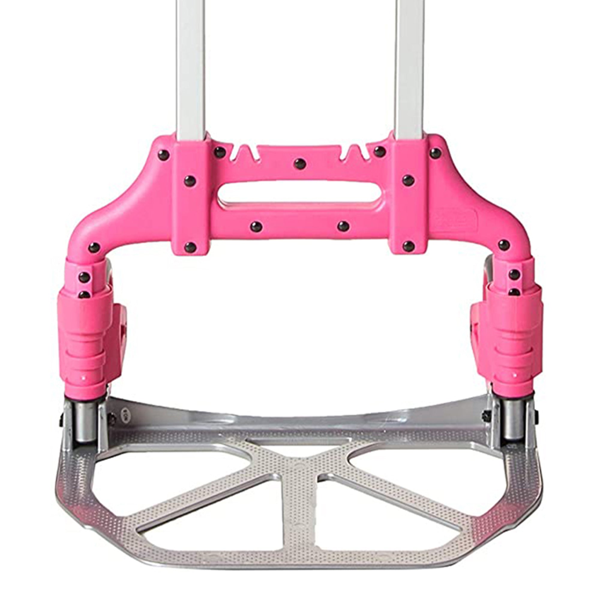 Magna Cart Personal 150 lb. Capacity Folding Aluminum Hand Truck, Pink (4 Pack) - VMInnovations