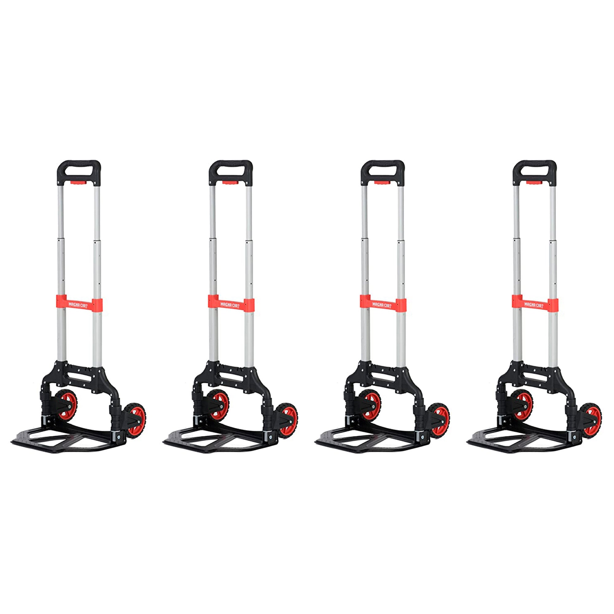 Magna Cart Extendable 150lb Capacity Folding Hand Truck Dolly Cart (4 Pack) - VMInnovations