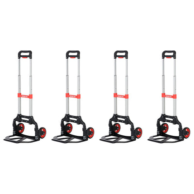 Magna Cart Extendable 150lb Capacity Folding Hand Truck Dolly Cart (4 Pack) - VMInnovations