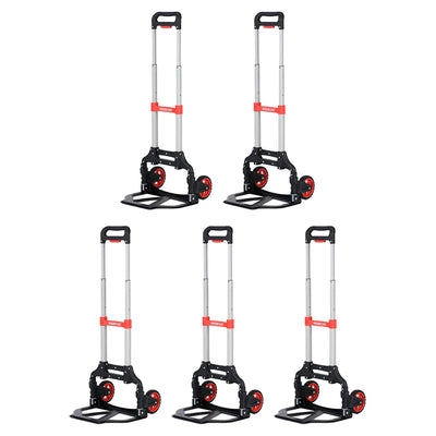 Magna Cart Extendable 150lb Capacity Folding Hand Truck Dolly Cart (5 Pack) - VMInnovations