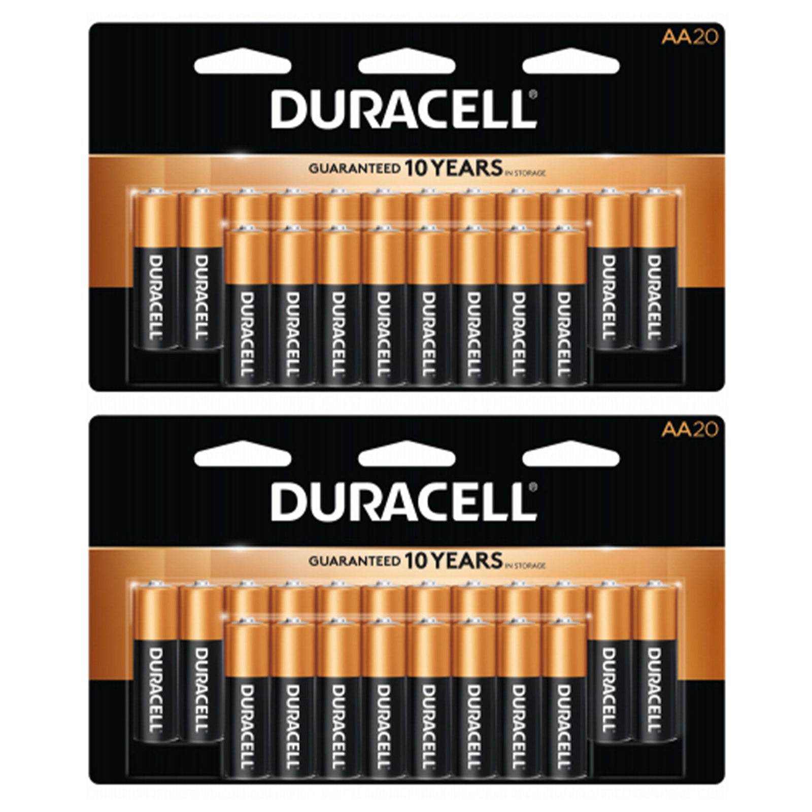DURACELL Duralock AA 1.5 V Alkaline Batteries for Exclusive Power (2 x 20 Pack) - VMInnovations