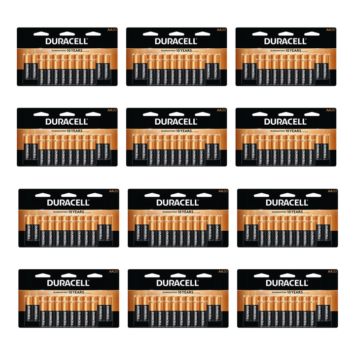DURACELL Duralock AA 1.5 Volt Alkaline Batteries for Exclusive Power (240 Pack)