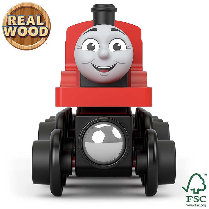 Thomas & Friends Wooden Railway Toy Train James Wood Engine & Coal Car(Open Box) - VMInnovations