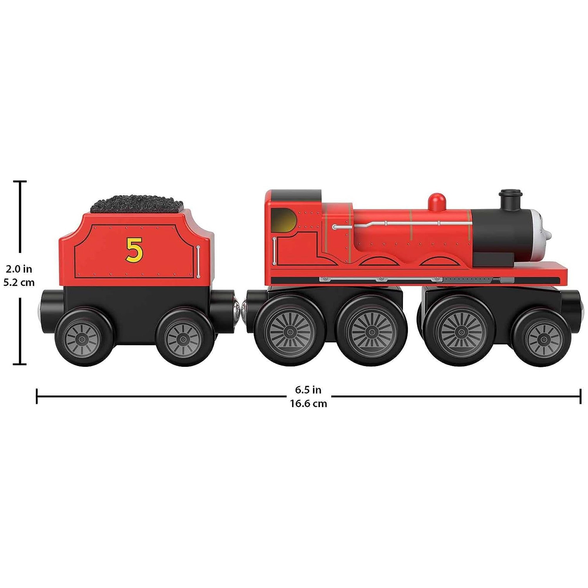 Thomas & Friends Wooden Railway Toy Train James Wood Engine & Coal Car(Open Box) - VMInnovations