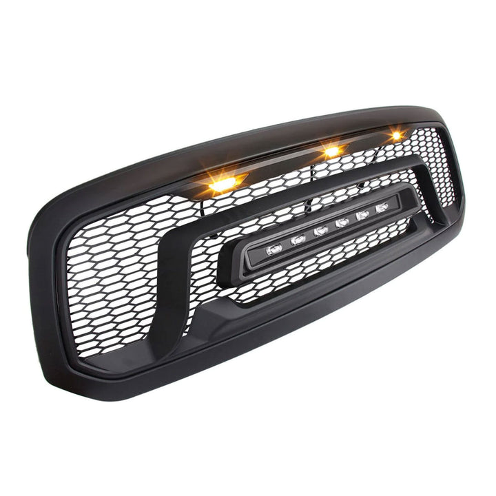 AMERICAN MODIFIED Armor Grille with Off Road Lights for 2013-2018 Dodge Ram 1500