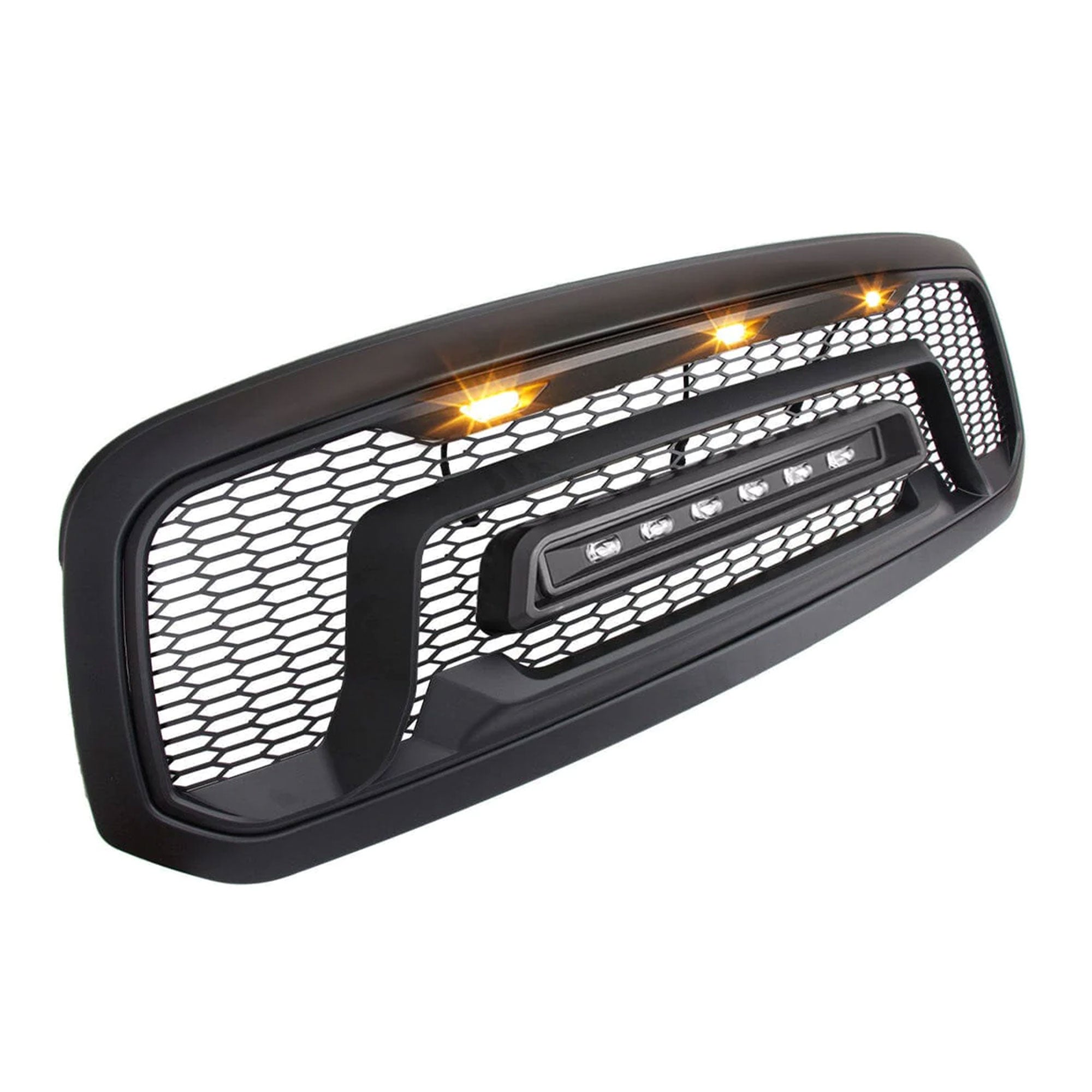 AMERICAN MODIFIED Armor Grille with Off Road Lights for 2013-2018 Dodge Ram 1500 - VMInnovations