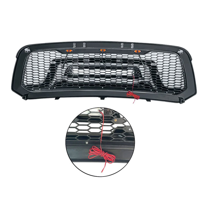 AMERICAN MODIFIED Armor Grille with Off Road Lights for 2013-2018 Dodge Ram 1500