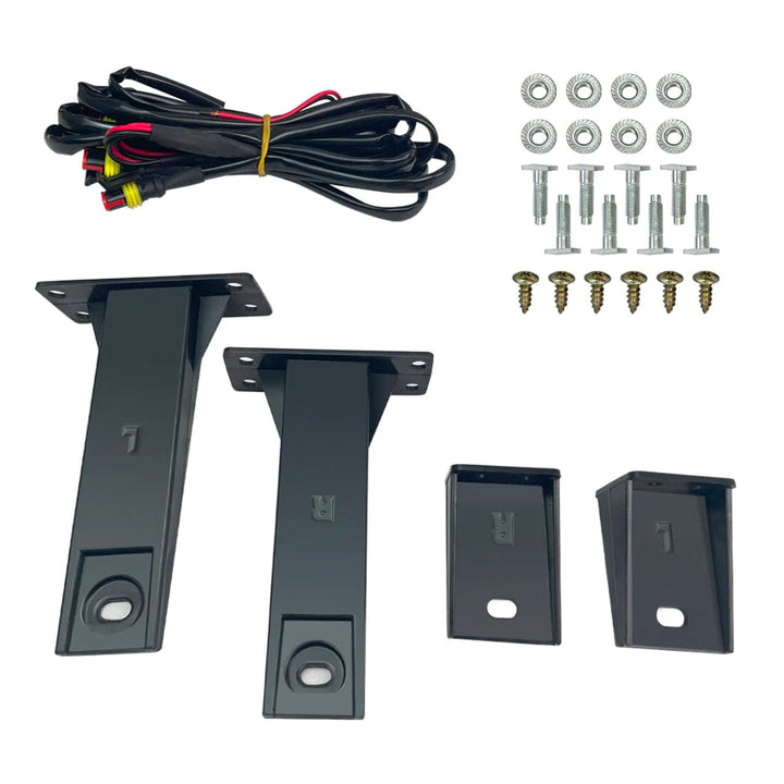 AMERICAN MODIFIED Armor Grille w/Off Road Lights for 13-18 Dodge Ram 1500 (Used) - VMInnovations