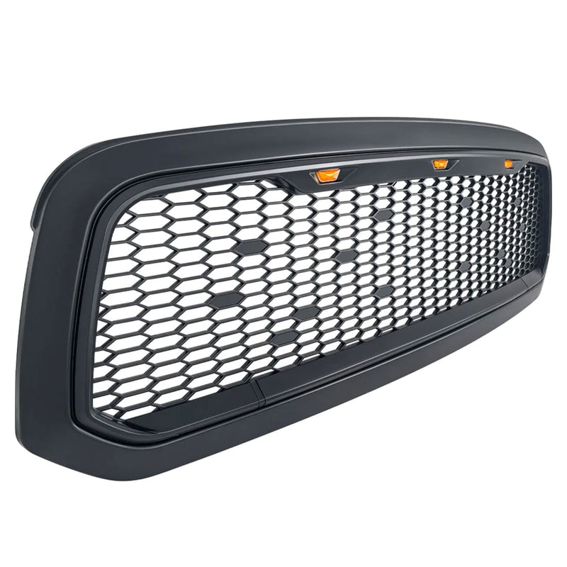 AMERICAN MODIFIED Mesh Grille with Amber Lights for 13-18 Dodge Ram 1500 (Used)