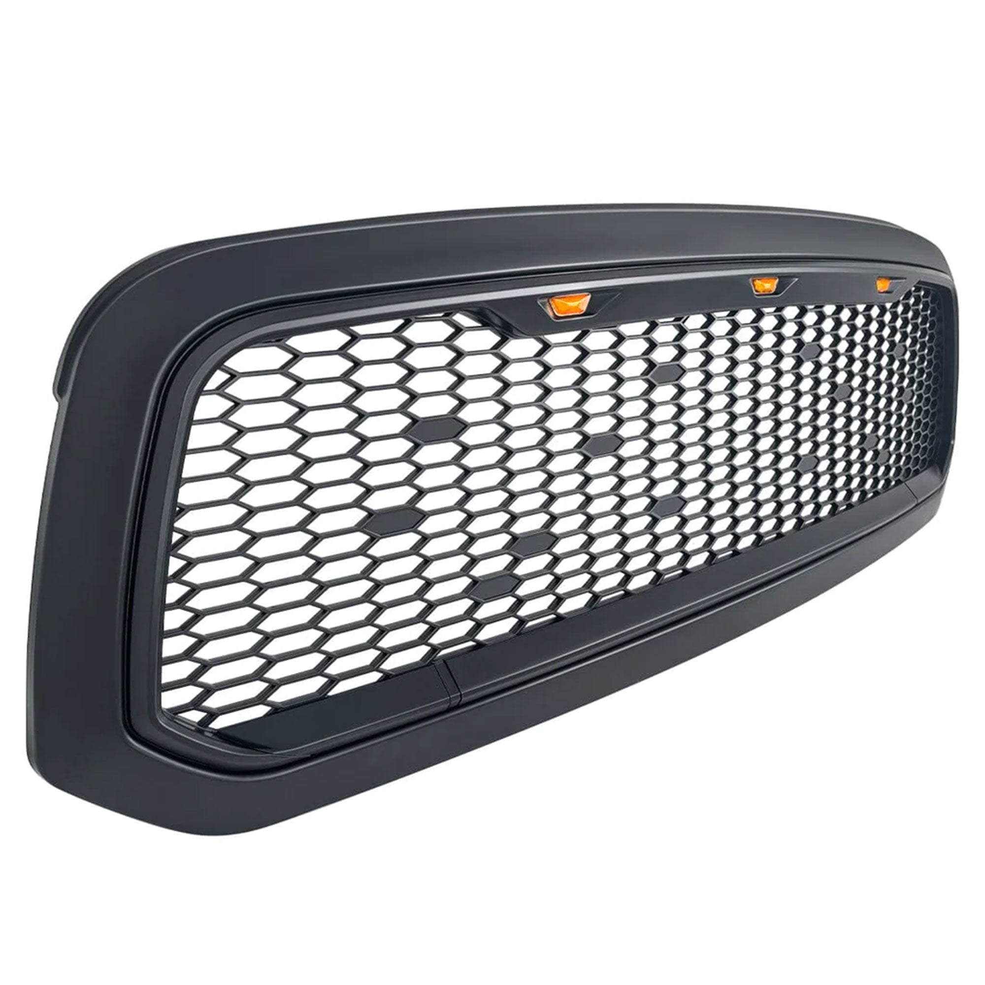 AMERICAN MODIFIED Mesh Grille with Amber Lights for 13-18 Dodge Ram 1500 (Used) - VMInnovations