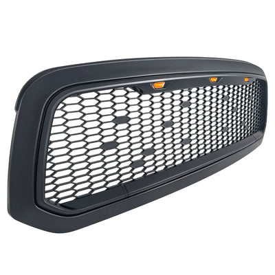 AMERICAN MODIFIED Mesh Grille with Amber Lights for 13-18 Dodge Ram 1500 (Used) - VMInnovations