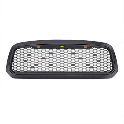 AMERICAN MODIFIED Mesh Grille with Amber Lights for 13-18 Dodge Ram 1500 (Used)