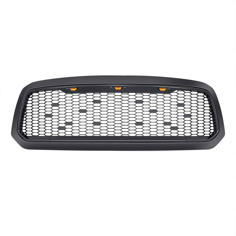 AMERICAN MODIFIED Mesh Grille with Amber Lights for 13-18 Dodge Ram 1500 (Used)