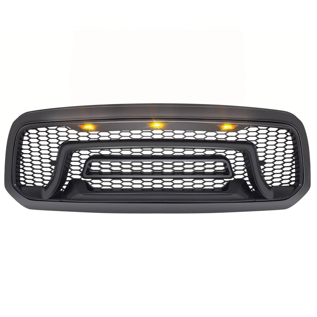 AMERICAN MODIFIED Rebel Grille with Amber Lights for 2013-2018 Dodge Ram 1500