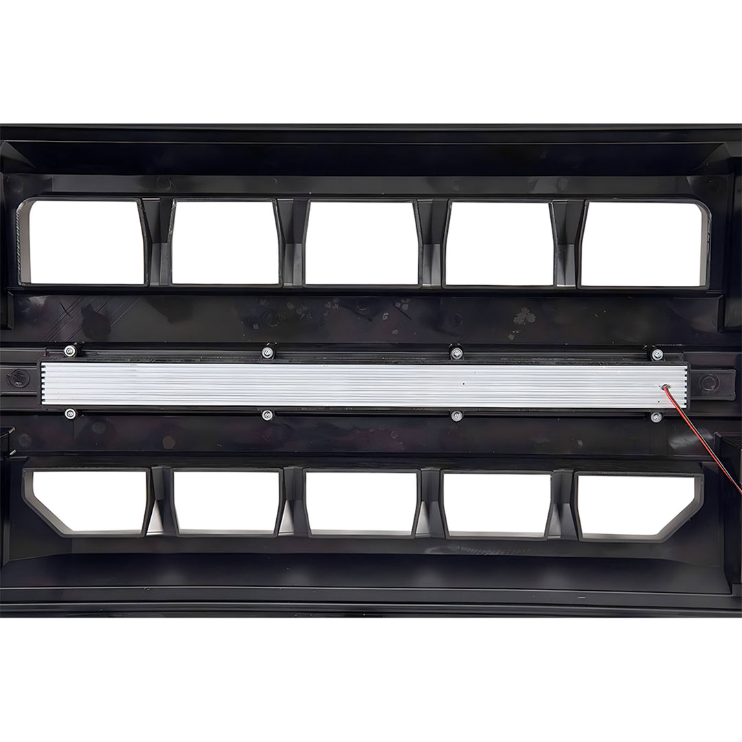 AMERICAN MODIFIED Armor Grille w/Off Road Lights,11-16 Ford Super Duty(Open Box) - VMInnovations