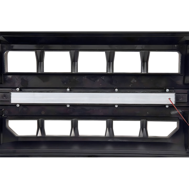 AMERICAN MODIFIED Armor Grille w/Off Road Lights,11-16 Ford Super Duty(Open Box) - VMInnovations