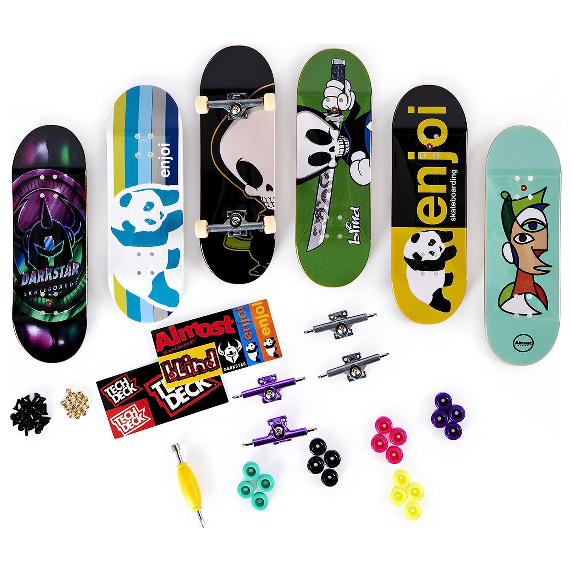 Tech Deck Customizable Sk8shop Fingerboard Skateboard Toy Bonus Pack, Multicolor - VMInnovations