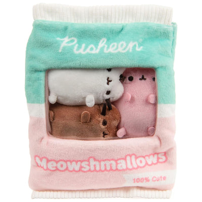 GUND Pusheen 7.5'' Meowshmallows Bag of Treats with 3 Removeable Mini Plushies