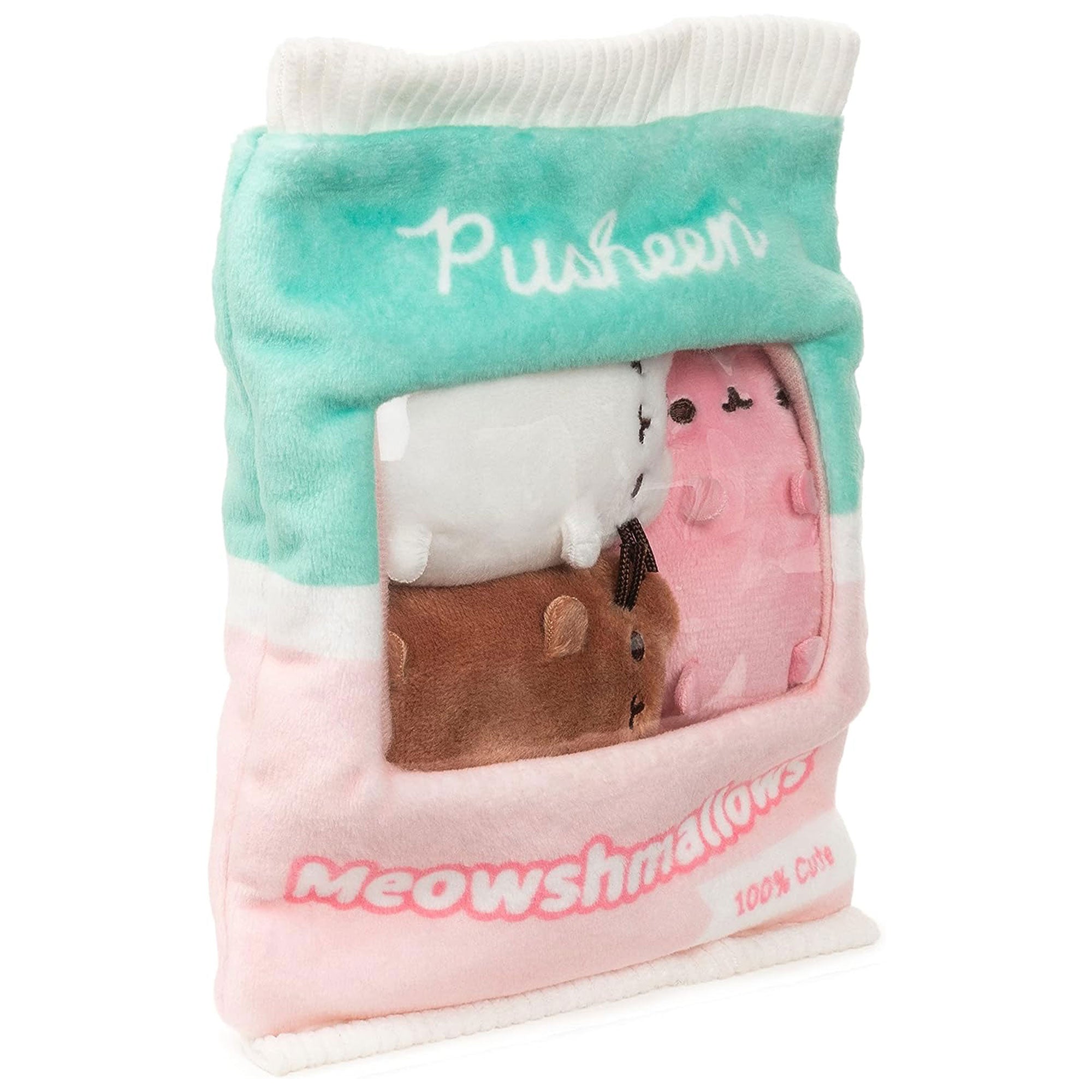 GUND Pusheen 7.5'' Meowshmallows Bag of Treats with 3 Removeable Mini Plushies - VMInnovations