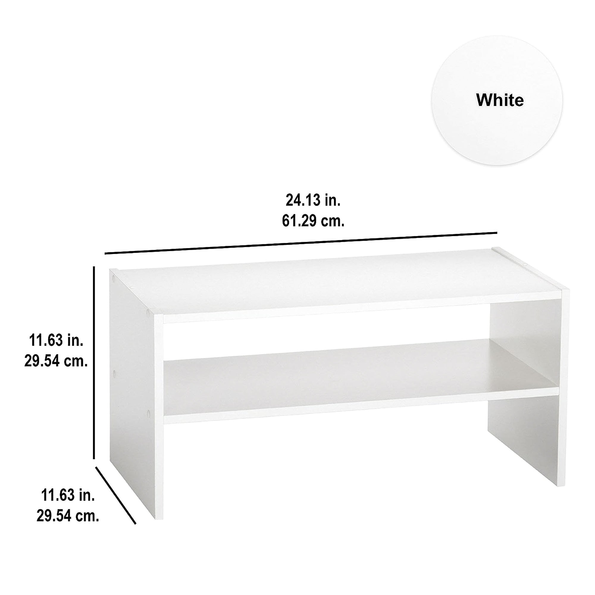 ClosetMaid 24" Wide Horizontal Stackable Closet Storage Organizer, White (Used) - VMInnovations