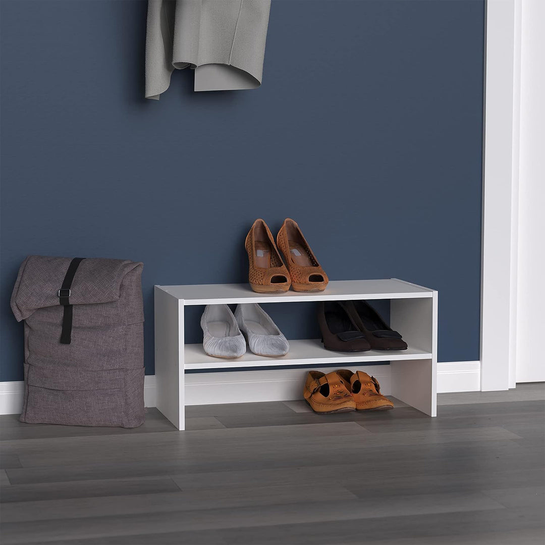 ClosetMaid 24" Wide Horizontal Stackable Closet Storage Organizer, White (Used)