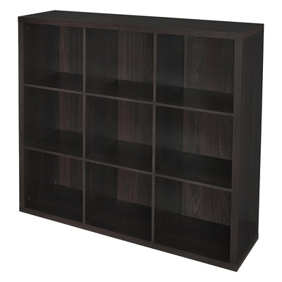 ClosetMaid 9 Storage Shelf Bookshelf Home Organizer w/Back Panel,Black(Open Box) - VMInnovations