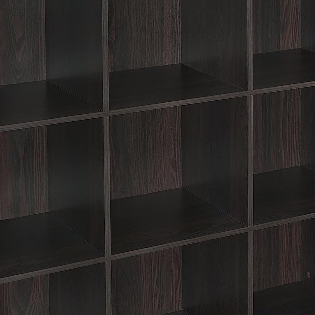 ClosetMaid 9 Storage Shelf Bookshelf Home Organizer w/Back Panel,Black(Open Box)