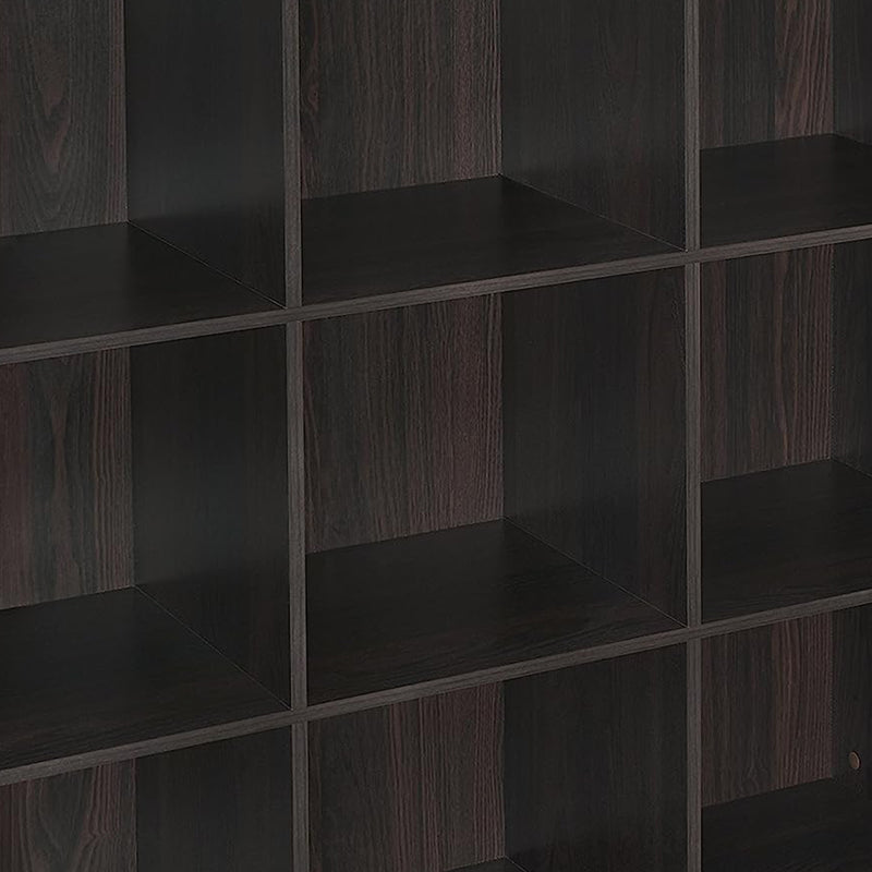 ClosetMaid 9 Cube Storage Shelf Bookshelf Home Organizer with Back Panel, Black