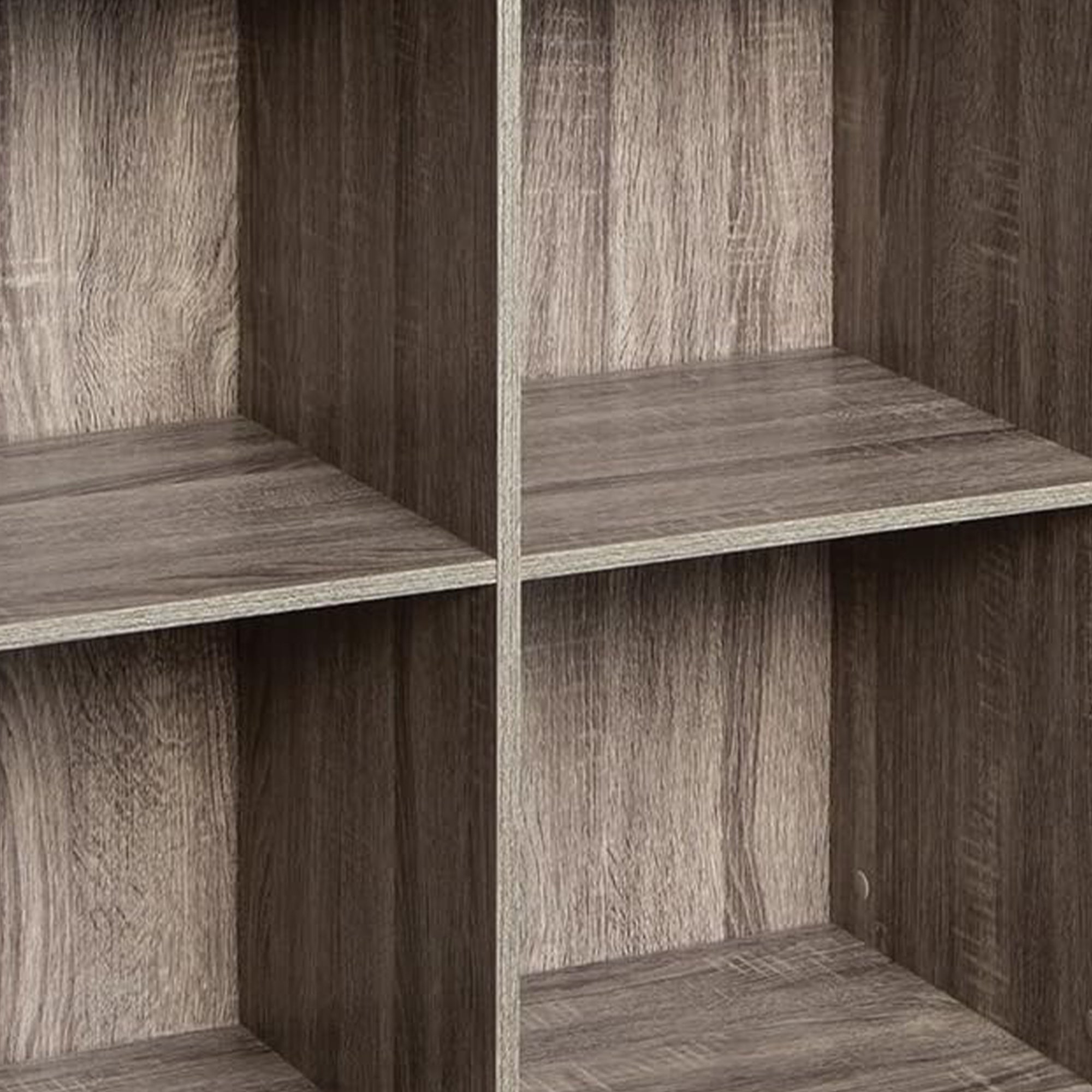 ClosetMaid 4 Storage Shelf Bookshelf Home Organizer w/Back Panel, Gray(Open Box) - VMInnovations