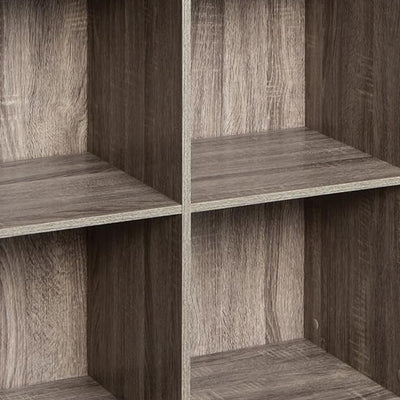 ClosetMaid 4 Storage Shelf Bookshelf Home Organizer w/Back Panel, Gray(Open Box) - VMInnovations