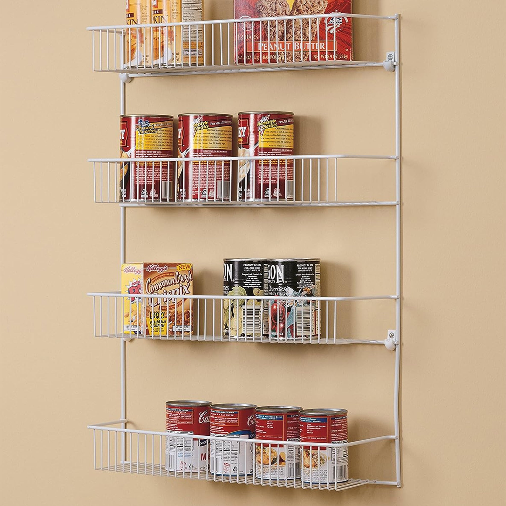 ClosetMaid 4 Tier Door or Wall Mount Organizer for Home & Kitchen,White(Used) - VMInnovations