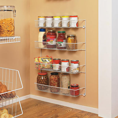 ClosetMaid 4 Tier Door or Wall Mount Organizer for Home & Kitchen,White(Used) - VMInnovations
