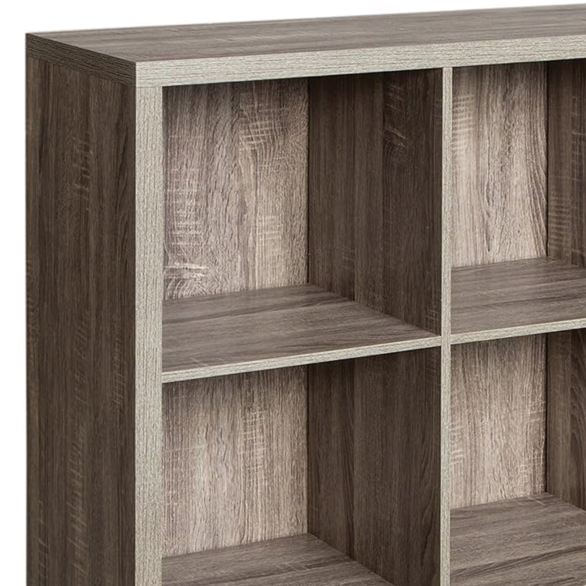 ClosetMaid 9 Cube Storage Shelf Bookshelf Home Organizer with Back Panel, Gray - VMInnovations