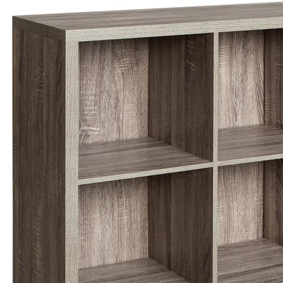 ClosetMaid 9 Cube Storage Shelf Bookshelf Home Organizer with Back Panel, Gray - VMInnovations