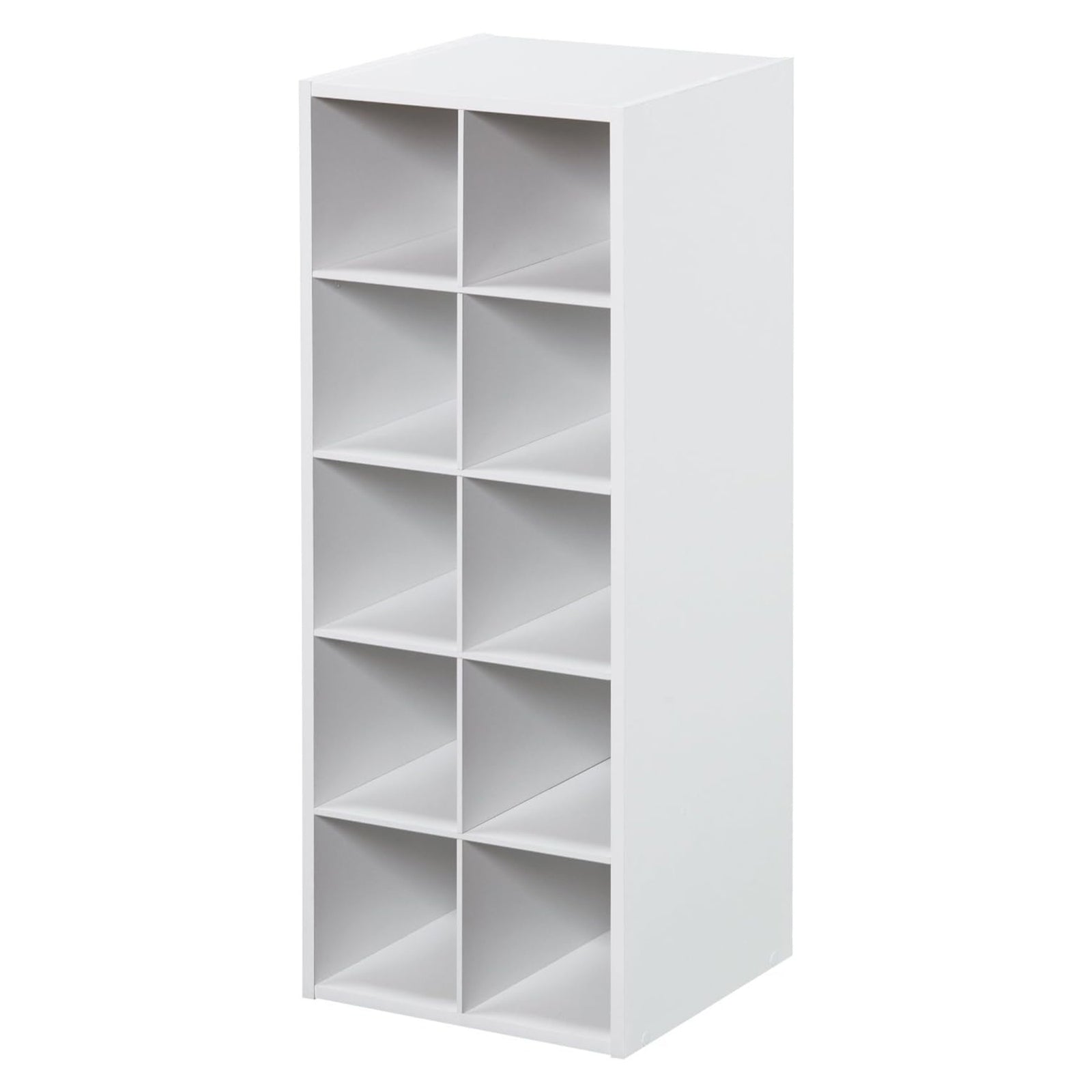 ClosetMaid 10 Cube Stackable Wooden Home or Office Storage Unit,White (Open Box) - VMInnovations