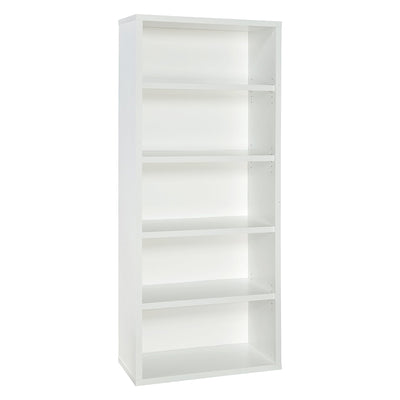 ClosetMaid 5 Tier Bookshelf with Adjustable Shelves, White (Used) - VMInnovations