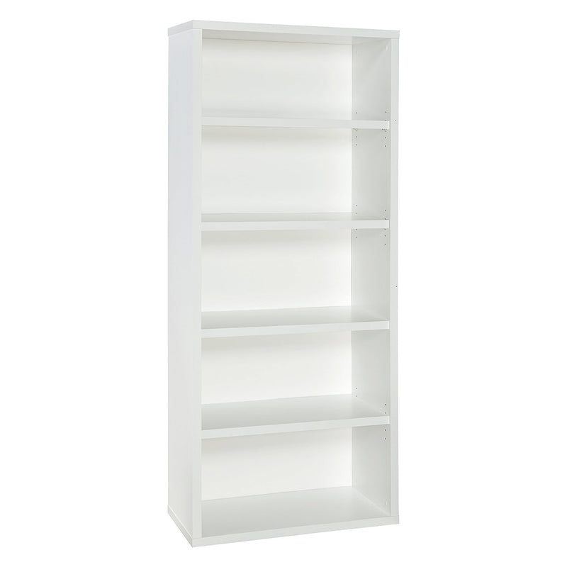 ClosetMaid 5 Tier Bookshelf with Adjustable Shelves, White (Used)