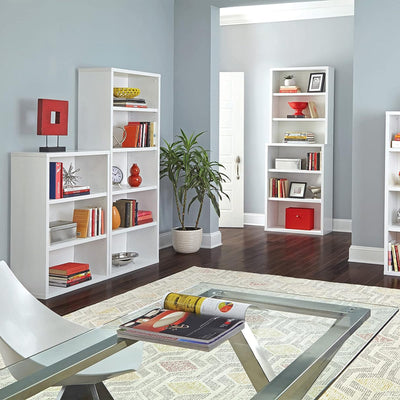 ClosetMaid 5 Tier Bookshelf with Adjustable Shelves, White (Used) - VMInnovations