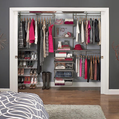 ClosetMaid ShelfTrack 80 Inch Hang Track Rail for Closets and Utility Rooms - VMInnovations