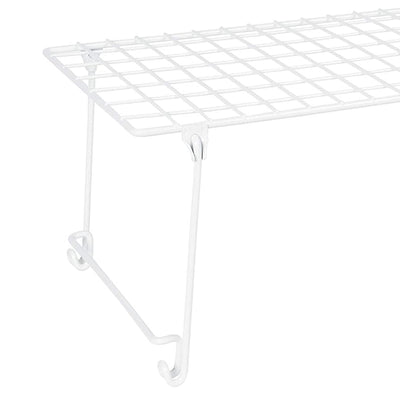 ClosetMaid Stack & Hang 21.5x10.75x7.87'' Stainless Steel Wire Shelf Unit, White