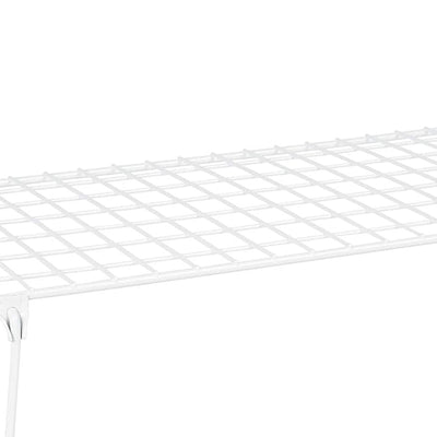 ClosetMaid Stack & Hang Stainless Steel Wire Shelf Unit, White (Used) - VMInnovations