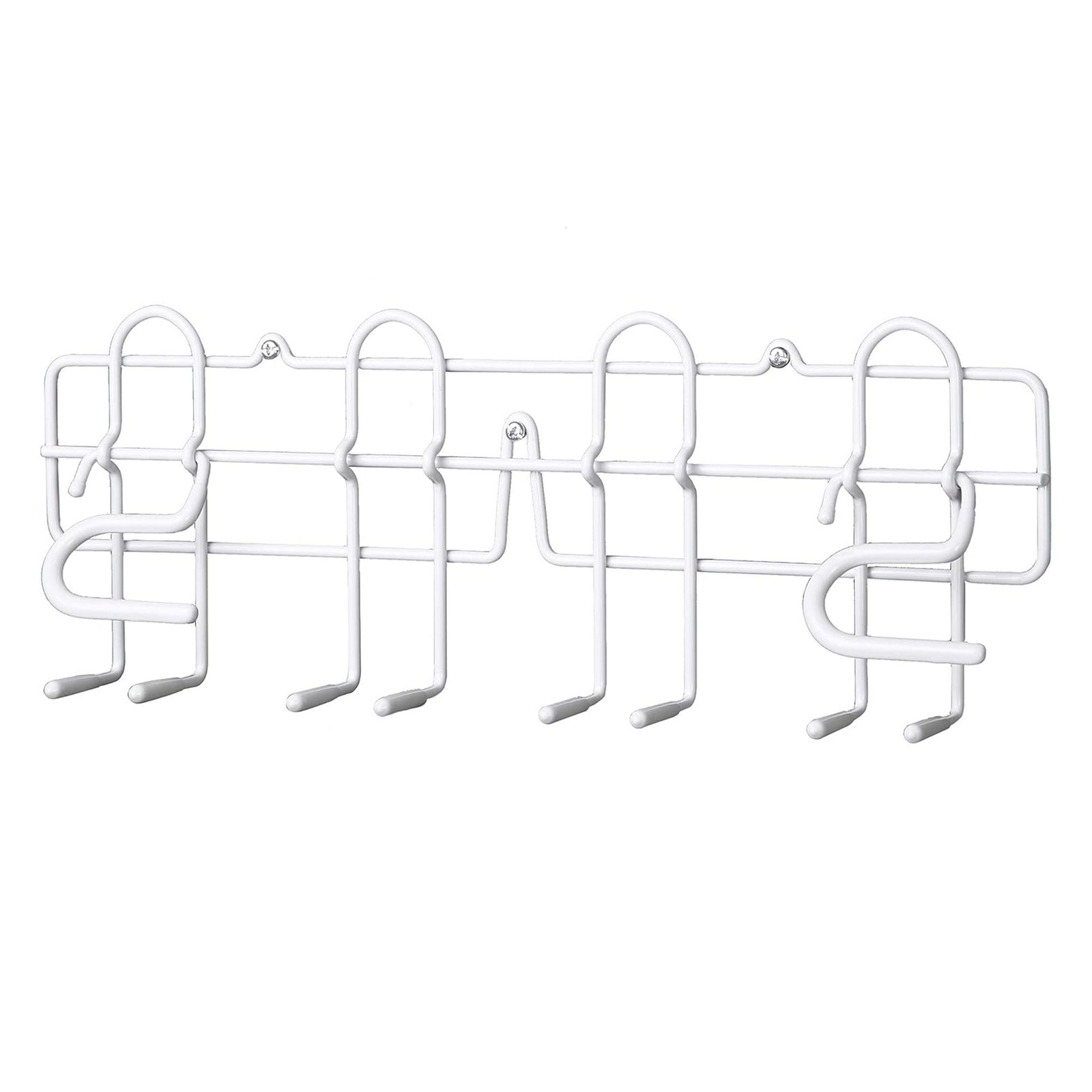 ClosetMaid Steel Broom and Mop Holder for Homes with Wall or Door Mount, White - VMInnovations