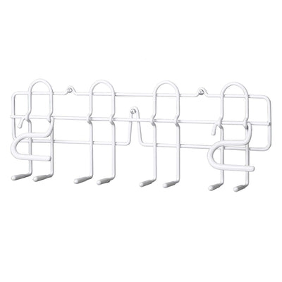 ClosetMaid Steel Broom and Mop Holder with Wall or Door Mount, White (Open Box) - VMInnovations
