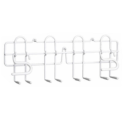 ClosetMaid Steel Broom and Mop Holder with Wall or Door Mount, White (Open Box) - VMInnovations