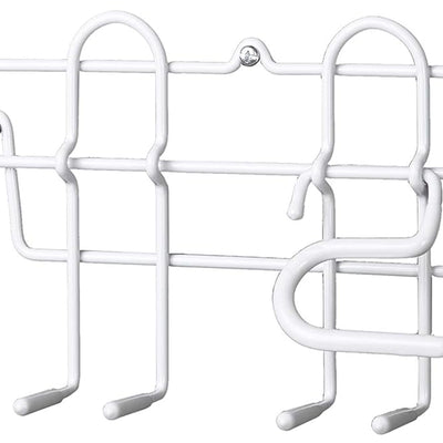 ClosetMaid Steel Broom and Mop Holder with Wall or Door Mount, White (Open Box) - VMInnovations
