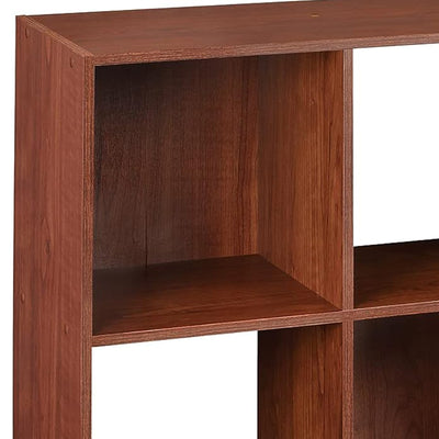 ClosetMaid 9 Cube Cubby Wood Open Bookcase Display Shelf Organizer, Dark Cherry - VMInnovations