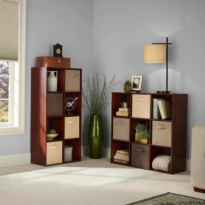 ClosetMaid 9 Cube Cubby Wood Bookcase Display Shelf , Dark Cherry (Open Box)